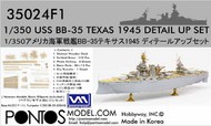 Detail Up Set - USS Texas BB-35 1945 with 20B Blue Deck (TRP kit) #PON35024FB