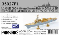  Pontos Model Wood Deck  1/350 Detail Up Set - USS Forrest Sherman DDG-98 Arleigh Burke Class Flight IIa (TRP kit) PON350271