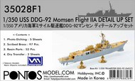  Pontos Model Wood Deck  1/350 Detail Up Set - USS Momsen DDG-92 Arleigh Burke Class Flight IIa (TRP kit) PON350281