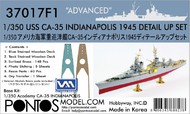  Pontos Model Wood Deck  1/350 USS Indianapolis CA35 1945 Detail Set for ACY & TSM PON370171