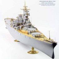  Pontos Model Wood Deck  1/350 Detail Up Set - USS Missouri BB-63 Circa 1991 (TAM kit) PON370181