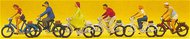  Preiser  HO Cyclists on Bikes (6) PRZ10091