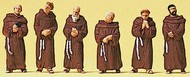  Preiser  HO Monks (6) PRZ10198