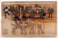  Preiser  HO Federal Technical Service Workers w/Accessories (10) PRZ10220