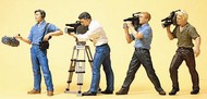  Preiser  HO TV Film Crew w/Cameras (4) PRZ10421