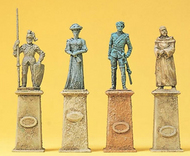  Preiser  HO Statues on Columns (4) PRZ10525
