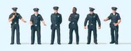  Preiser  HO US City Police in Blue Uniform (6) PRZ10799