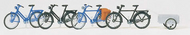  Preiser  HO Bicycles (4) w/Trailer (Kit) PRZ17161