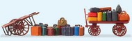  Preiser  HO Wooden-Type Carts (2) & Luggage (15) PRZ17705