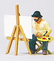  Preiser  HO Landscape Painter w/Easel & Painting PRZ28050