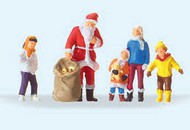  Preiser  HO Santa w/Sack & 4 Children PRZ29098