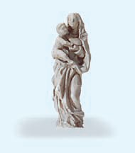 Unpainted Statue of Virgin Mary #PRZ29101
