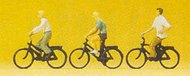  Preiser  N Teenagers Riding Bicycles (3) PRZ79089