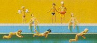  Preiser  N Children Swimming, Standing & Sitting at Pool (8) PRZ79091