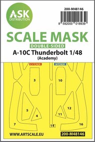  Print Scale Decals  1/48 Fairchild Fairchild A-10C Thunderbolt double-sided express fit mask 200-M48146