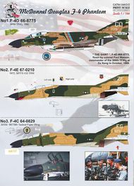  Print Scale Decals  1/144 McDonnell F-4 Phantom II in Vietnam war PSL14410