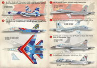  Print Scale Decals  1/144 Sukhoi Su-27 'Flanker' / 144-013 / PSL14413