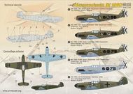  Print Scale Decals  1/144 Messerschmitt Bf.109D: 1. Bf.109D, J88, Spain PSL14415