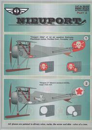  Print Scale Decals  1/32 Nieuport 23/24 Part 2 (4) Moscow Air School w PSL32005