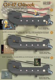  Print Scale Decals  1/32 Boeing CH-47 Chinook part 1: 1. CH-47D, 89-0 PSL32007