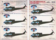 Print Scale Decals  1/32 Bell UH-1 Air Ambulance in Vietnam War PSL32031