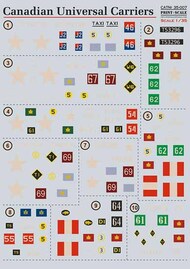  Print Scale Decals  1/35 Canadian Universal Carriers PSL35-007