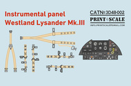 Westland Lysander Mk.III Instrumental panel #PSL3D48-02