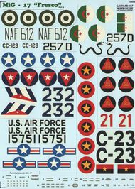  Print Scale Decals  1/48 MiG 17 Fresco Part 2 (8) NAF612 2nd BS Nigeri PSL48017