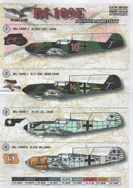  Print Scale Decals  1/48 Messerschmitt Bf.109E Part 1 PSL48029