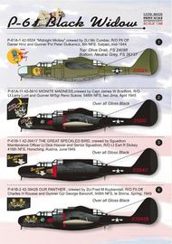  Print Scale Decals  1/48 Northrop P-61A Black Widow Part 2 (6) 42-5524 PSL48035