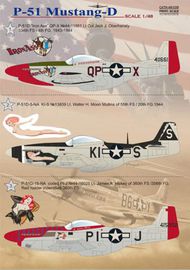  Print Scale Decals  1/48 P-51D Mustang: 1. P-51D 'Iron Ass' QP-X 44-11 PSL48039