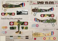  Print Scale Decals  1/48 Spad VII-XVII Part 1 (8) S444 SPA15 Lt Guerin PSL48046