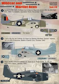  Print Scale Decals  1/48 Wildcat and Martlet Aces: 1. Martlet lV FN 11 PSL48055