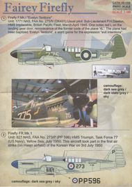  Print Scale Decals  1/48 Fairey Firefly PSL48058