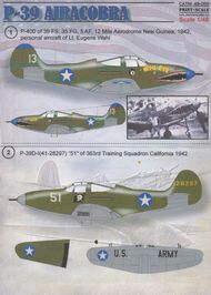  Print Scale Decals  1/48 P-39 Airacobra PSL48059