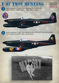  Print Scale Decals  1/48 North-American F-82 Twin Mustang PSL48064