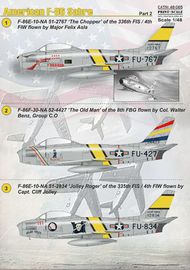  Print Scale Decals  1/48 North-American F-86E Sabre Part2 PSL48065