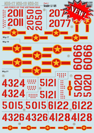  Print Scale Decals  1/48 MiG Air force of the Vietnam war Part-1 PSL48088