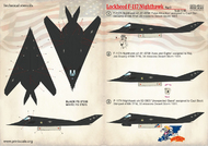  Print Scale Decals  1/48 Lockheed F-117 Nighthawk part-1 PSL48111