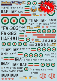  Print Scale Decals  1/48 Northrop F-5 'Tiger II' Iranian Tigers Part2 PSL48114