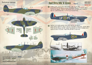  Print Scale Decals  1/48 Spitfire Mk.V Aces Part-2 PSL48123