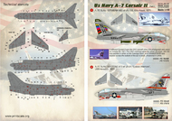  Print Scale Decals  1/48 Vought A-7E Corsair ll US Navy PSL48124