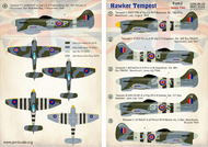  Print Scale Decals  1/48 Hawker Tempest Mk.V Part-2 PSL48126
