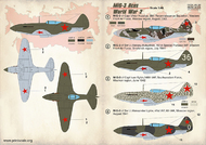  Print Scale Decals  1/48 Mikoyan MiG-3 Aces of WW2 PSL48130