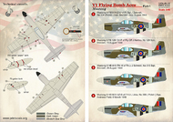  Print Scale Decals  1/48 V-1 Flying Bomb Mustang Aces: 1. North-Americ PSL48132
