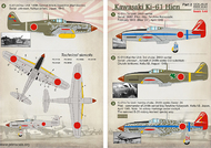  Print Scale Decals  1/48 Kawasaki Ki-61-I Hien Part 2 PSL48135