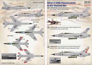  Print Scale Decals  1/48 Silver Republic F-105D Thunderchiefs in the Vietnam War Part-1 PSL48150