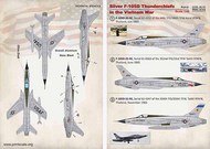  Print Scale Decals  1/48 Silver Republic F-105D Thunderchiefs in the Vietnam War Part-2 PSL48151