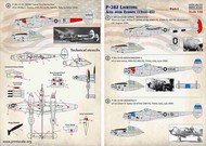  Print Scale Decals  1/48 Lockheed P-38J Lighting Aces over Europe (1944-45) Part-1 PSL48157