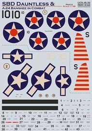  Print Scale Decals  1/48 Douglas SBD Dauntless and A-24 Banshee in combat PSL48192
